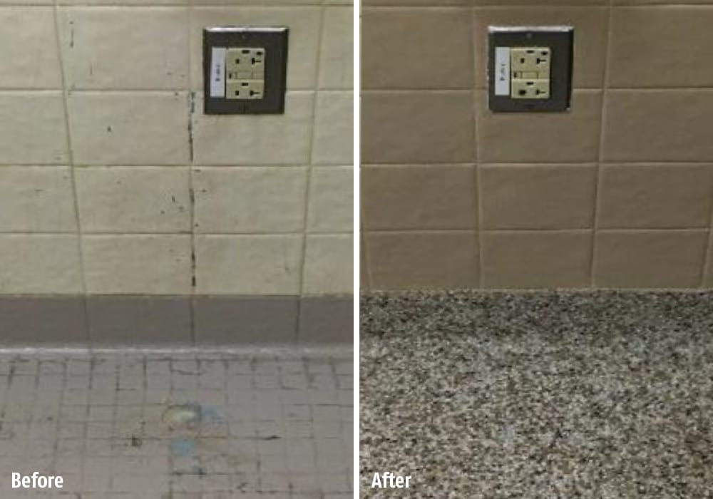 Saniglaze Floor Before and After